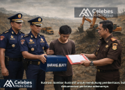 Polres Bolmong Limpahkan Tersangka PETI dan Barang Bukti ke Kejari Kotamobagu