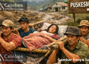 Akses Jalan Rusak, Warga Kalumpang Tandu Pasien Berjam-jam Menuju Puskesmas Saat Lebaran