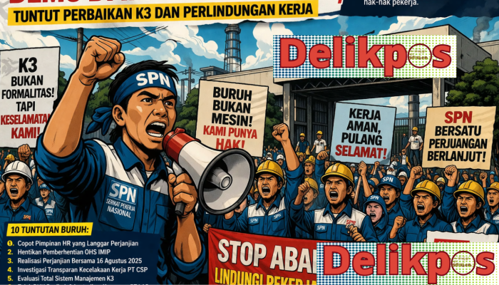 Ribuan Buruh Serikat Pekerja Nasional Kepung Indonesia Morowali Industrial Park, Desak Perbaikan K3 dan Perlindungan Kerja