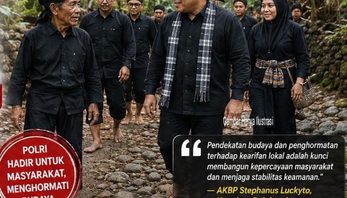 Kapolres Bulukumba Perkuat Kemitraan dengan Masyarakat Adat Kajang, Tempuh Jalan Kaki Menuju Rumah Ammatoa